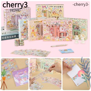 Cherry3 สติกเกอร์ตกแต่งสมุดไดอารี่ DIY