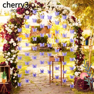 Cherry3 กระดาษลายผีเสื้อ สําหรับตกแต่งงานปาร์ตี้ DIY