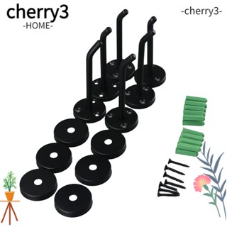 CHERRY3 ตะขอแขวนผ้าขนหนู สเตนเลส 304 สีเงิน สีดํา 4 นิ้ว 6 แพ็ก สําหรับห้องนั่งเล่น