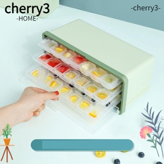 Cherry3 แม่พิมพ์ทําน้ําแข็ง ทรงสี่เหลี่ยม ใช้ซ้ําได้ DIY