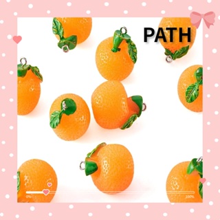 PATH จี้เรซิ่น รูปผลไม้ ส้ม ผลไม้น่ารัก สําหรับงานฝีมือ DIY