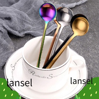 LANSEL ช้อนกาแฟ 304 สีพื้น สไตล์นอร์ดิก สําหรับขนมหวาน