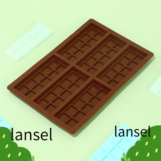 LANSEL อุปกรณ์ทําขนมบิสกิต ทรงสี่เหลี่ยมผืนผ้า 6 หลุม