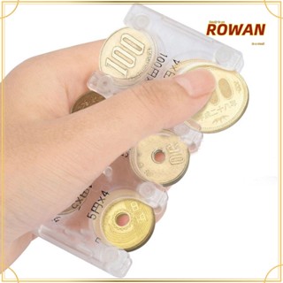 Rowans กระเป๋าใส่เหรียญพลาสติก ABS หลายตําแหน่ง น้ําหนักเบา สีพื้น สไตล์ญี่ปุ่น