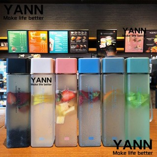 YANN1 เหยือกน้ําดื่ม พลาสติก ทรงสี่เหลี่ยม ขนาด 450 มล. ปลอด BPA สําหรับตั้งแคมป์กลางแจ้ง