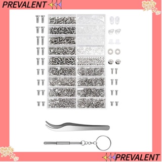 Preva สกรูสเตนเลส หัวกระทะฟิลลิปส์ M1 M1.8 M2 M2.5 พร้อมไขควง และแหนบ