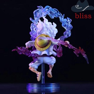 Bliss โมเดลฟิกเกอร์ PVC รูปปั้น Nika Battle Luffy Gear 5 ขนาดเล็ก ของเล่นสําหรับเด็ก