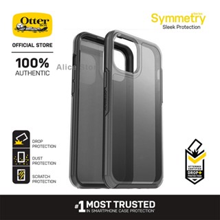 Otterbox เคสโทรศัพท์มือถือ แบบใส ป้องกัน สีดํา สําหรับ iPhone 12 Pro Max 12 Mini