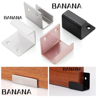 Banana1 2 ชิ้น แขวน โค้ด ฮาร์ดแวร์ รูปตัว U กระจก รองรับการแสดงผล หัวเข็มขัดมุม