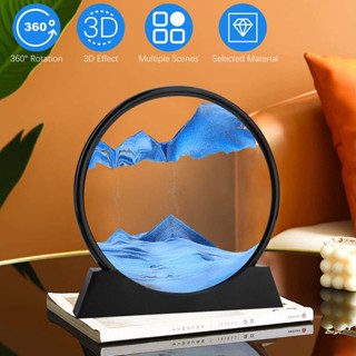 Moving Sand Art Picture Hourglass Deep Sea Sandscape 3D Quicksand Painting Decor