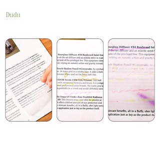 Dudu กระดาษโน้ตมีกาว แบบใส กันน้ํา สําหรับนักเรียน 2 ชิ้น