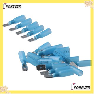 FOREVER Forever จอบเชื่อมต่อสายไฟ ไนล่อน 16-14 AWG กันน้ํา สีฟ้า สําหรับยานยนต์ 100 ชิ้น