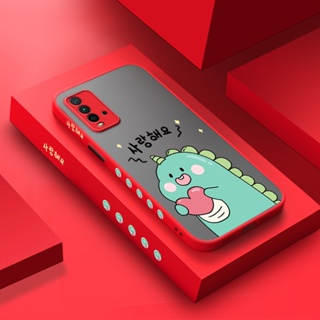 สําหรับ Xiaomi Redmi 9T Redmi 9 Power Case การ์ตูนไดโนเสาร์น้อยน่ารัก การออกแบบใหม่ เคสโทรศัพท์แข็ง ฝ้า ซิลิโคนนุ่ม กันกระแทก รูปแบบเคส