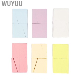 Wuyuu Gradient Manicure Soft Sponges Nail Art Paint Evenly 6 Packs Delicate Good Permeability for Home