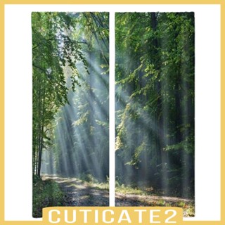 [Cuticate2] ผ้าม่านทึบแสง พิมพ์ลาย พร้อมปลอกยาง สําหรับห้องครัว