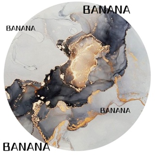 Banana1 แผ่นรองเมาส์ ลายหินอ่อน ทรงกลม ยาง ขนาดเล็ก 7.9x7.9 นิ้ว กันลื่น อุปกรณ์เสริม สําหรับบ้าน