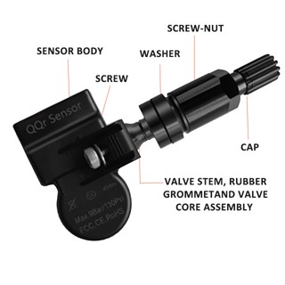 เซนเซอร์วัดความดันลมยางรถยนต์ TPMS 315mhz-433mhz