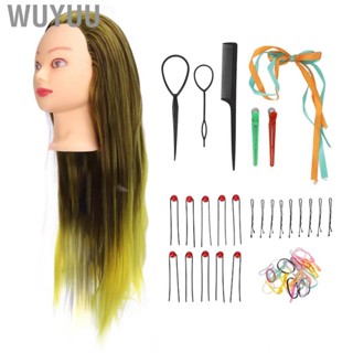 Wuyuu Hairdressing Training Doll Head Safe Mannequin Practice Professional for Novice Academy