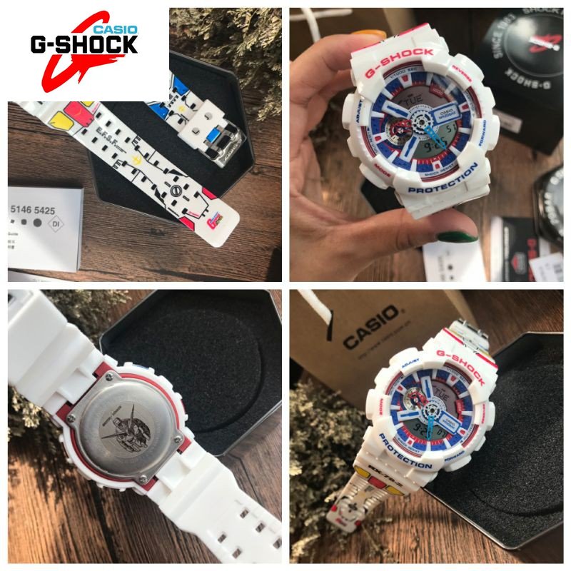 G SHOCK G-SHOCK GA-110 นาฬิกาสปอร์ตยูนิคอร์นกันดั้ม Avengers Marvel กัปตันอเมริกา Iron Man Spiderman