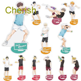 Cherish อนิเมะ Haikyuu !! โมเดลฟิกเกอร์อะคริลิค รูปการ์ตูนแอคชั่น สําหรับตกแต่งโต๊ะ เก็บสะสม