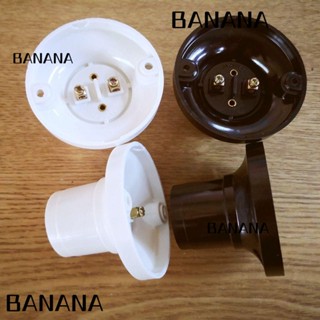 Banana1 ฐานวางหลอดไฟ LED พลาสติก สีดํา สีขาว อุปกรณ์เสริม สําหรับบ้าน