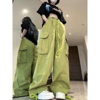 2TOYOUNG Moon กางเกงขายาว คาร์โก้ กางเกง เชือกอเมริกันคลาสิค Cargo pants 2023 NEW 072915 fashion สบาย พิเศษ คุณภาพสูง A90M0B3 36Z230909