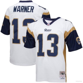 เสื้อยืดกีฬาแขนสั้น ลายทีมชาติฟุตบอล Ani 2001 NFL Los Angeles Rams Kurt Warner Retired Player พลัสไซซ์