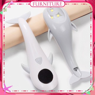 ♕ Nail Art Whale Handheld Lamp 5w Usb Charging Storage Type White Color Timing Setting Phototherapy Baking Lamp Manicure Tool For Nail Shop FURNITURE