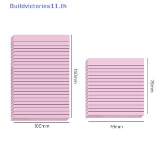 Buildvictories11 กระดาษโน้ต แบบใส กันน้ํา สีมาการอง แนวนอน สร้างสรรค์ สําหรับนักเรียน 30 50 แผ่น