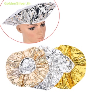 Goldensilver หมวกฟอยล์อลูมิเนียม ยืดหยุ่น ป้องกันผม สําหรับอาบน้ํา