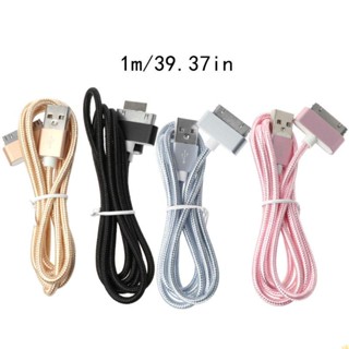 Yili สายเคเบิลข้อมูลไนล่อน 30pin USB อเนกประสงค์ สําหรับ 4 4s 2 3 4