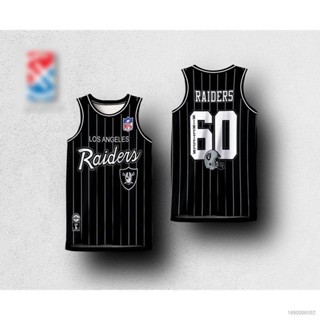 เสื้อกีฬาบาสเก็ตบอล แขนกุด ลายทีม NBA Jersey Raiders HG HQ7 พลัสไซซ์ สําหรับผู้ชาย และผู้หญิง QH7