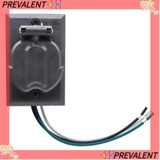 Preva เต้ารับไฟฟ้า AC 125V ไนล่อน PA66 15A กันน้ํา ทนทาน สีดํา สําหรับตู้ แชสซี