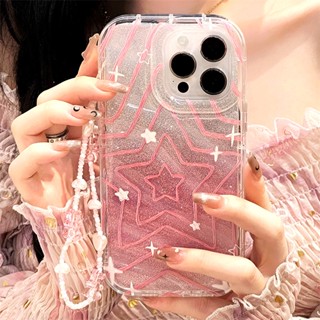 [พร้อมส่ง] เคสป้องกันโทรศัพท์มือถือ ลายกระดาษ สีชมพู พร้อมสายคล้องมือ สําหรับ Apple iPhone 15 14 13 12 11 PROMAX XS XR XSMAX SE2020 6 7 8PLUS MINI