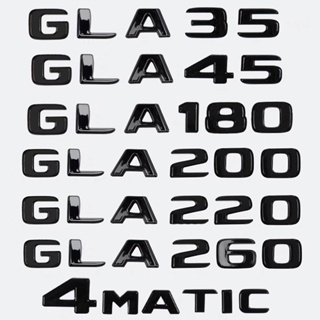 สติกเกอร์ ABS ลายโลโก้ตัวอักษร สําหรับ Mercedes Benz GLA GLA35 GLA45 GLA200 GLA220 GAL260 4Matic X156 H247