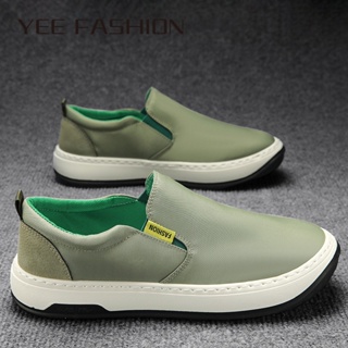 YEE Fashion  รองเท้าผ้าใบผู้ชาย ลำลองผู้ชาย ผ้าใบแฟชั่น สไตล์เกาหลี กีฬากลางแจ้ง ทำงานรองเท้าลำลอง 33z073110 Stylish คุณภาพสูง สวย สบาย D96D015 37Z230910