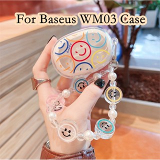 【คุณภาพสูง】เคสหูฟัง แบบนิ่ม ลายฤดูร้อน สําหรับ Baseus WM03 WM03