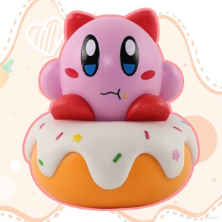 Cool ใหม่ โมเดลฟิกเกอร์โดนัท Kirby ของเล่น ของสะสม สําหรับตกแต่งเค้กวันเกิดเด็ก