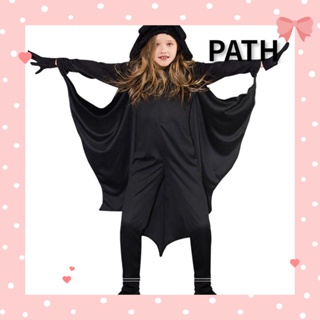 Path ชุดจั๊มสูทคอสเพลย์ ค้างคาว ค้างคาว สีดํา แฟชั่น สําหรับปาร์ตี้ฮาโลวีน