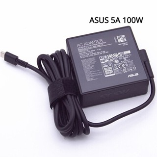 อะแดปเตอร์ชาร์จไฟ Asus 100W Type-C 20V 5A สําหรับโน้ตบุ๊ก Asus ROG Flow Strix Scar Zephyrus