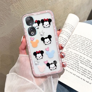 เคสโทรศัพท์มือถือ ซิลิโคนนิ่ม ใส บางมาก กันกระแทก ลายการ์ตูนน่ารัก แฟชั่น สําหรับ Honor90 Honor 70 90 Lite 5G 2023 Honor 90 5G