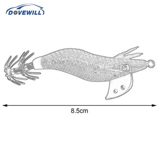 [Dovewill] เหยื่อตกปลาหมึก ตะขอจิ๊ก สําหรับน้ําเค็มทุกชนิด