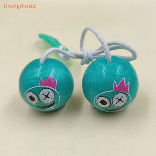 [risingmeup] ลูกบอลพลาสติก คลายเครียด เสียงแปลกใหม่ ขนาดเล็ก สุ่มสี สําหรับเด็ก 1 ชิ้น