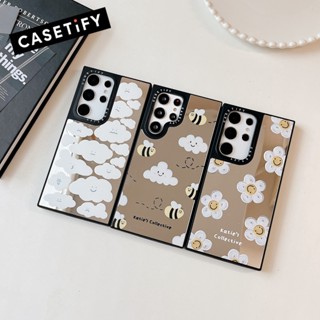 Honeybee CASETiFY เคสป้องกันโทรศัพท์มือถือกระจก ผิวด้าน สําหรับ Samsung Galaxy S22 Ultra S23 Ultra S23 Plus S23+