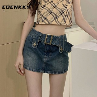 EOENKKY  กระโปรง กระโปรงยีนส์ กระโปรงกางเกง 2023 NEW Style 073131 สบาย ทันสมัย Korean Style ทันสมัย A93M06R 36Z230909