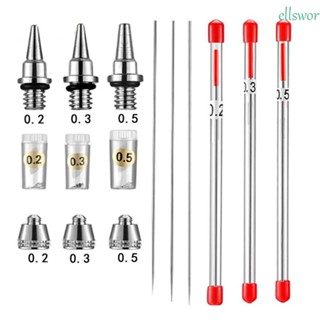 Ellsworth อะไหล่หัวฉีดสเปรย์พ่นสี แบบเปลี่ยน สําหรับแอร์บรัช