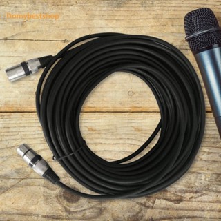 [Domybestshop.th] สายเคเบิลไมโครโฟน XLR 3-Pin ตัวผู้ เป็นตัวเมีย สําหรับระบบลําโพง