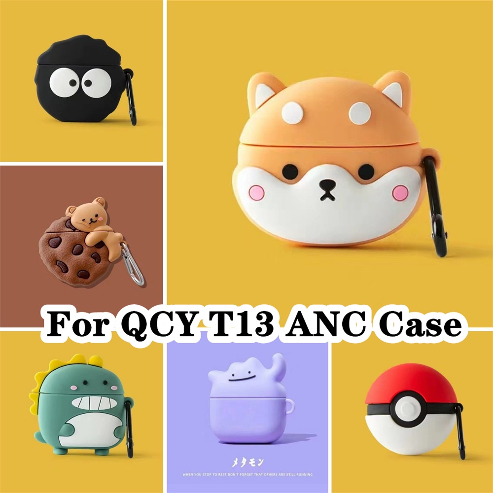 สําหรับ QCY T13 ANC กรณีการ์ตูนอินเทรนด์สําหรับ QCY T13 ANC ปลอกหูฟังแบบนุ่มฝาครอบ