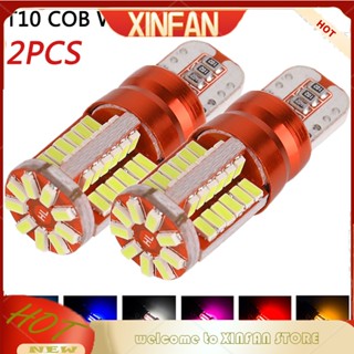 Xinfan T10COB W5W หลอดไฟ LED ติดป้ายทะเบียนรถยนต์ 6 สี