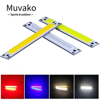 Muvako สายไฟ LED COB 1W 3W 3.7V 60x8 มม. สีแดง สีขาว สีฟ้า สําหรับกลางแจ้ง